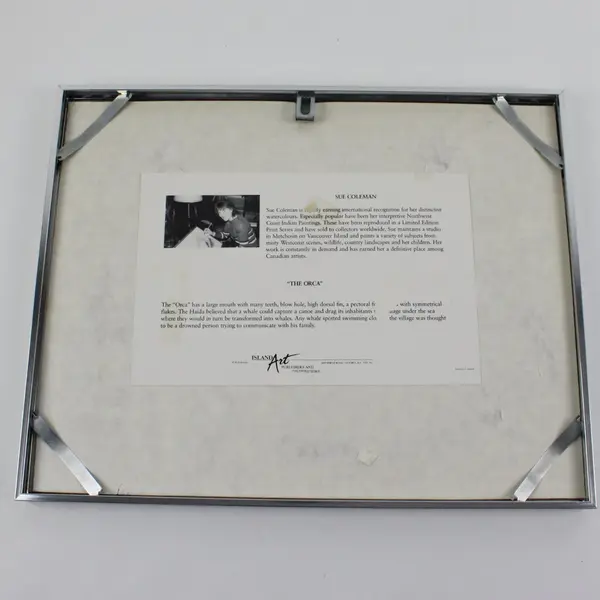 Sue Coleman The Orca Signed Framed Art Print Whale Ocean