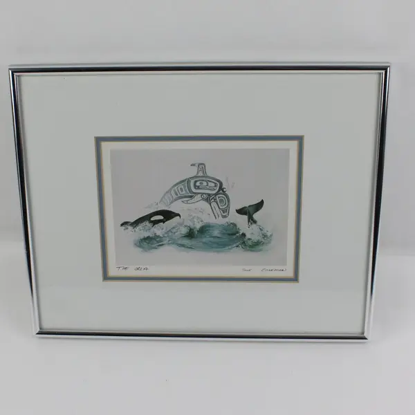Sue Coleman The Orca Signed Framed Art Print Whale Ocean