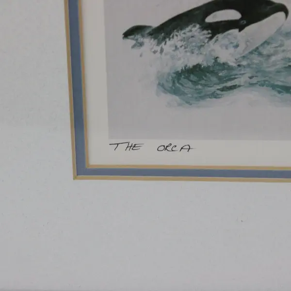 Sue Coleman The Orca Signed Framed Art Print Whale Ocean