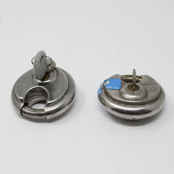 Lot of 2 Keyed Padlocks Shurguard Chateau C 99X Lockers Gates
