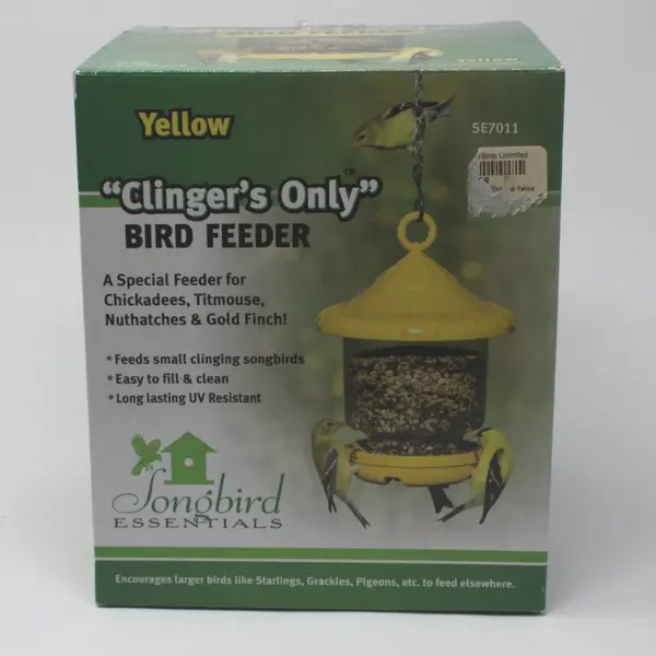 Songbird Essentials SE7011 Clingers Only Yellow Bird Feeder