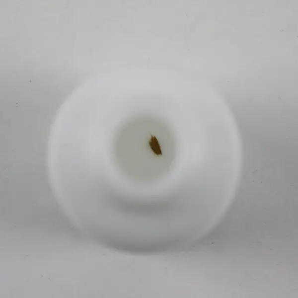 Lot of 6 White Glass Refillable Dropper Bottles Craft Lab Cosmetic