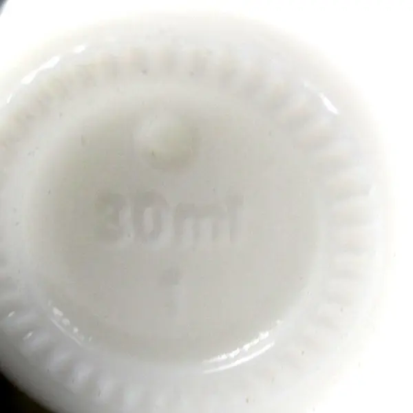 Lot of 6 White Glass Refillable Dropper Bottles Craft Lab Cosmetic