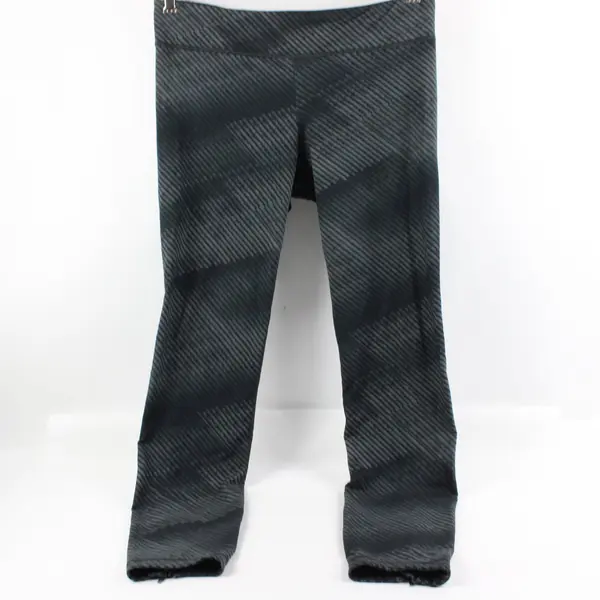 Under Armour Women's Large Gray Black Fitted Leggings