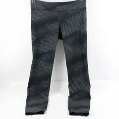 Under Armour Women's Large Gray Black Fitted Leggings
