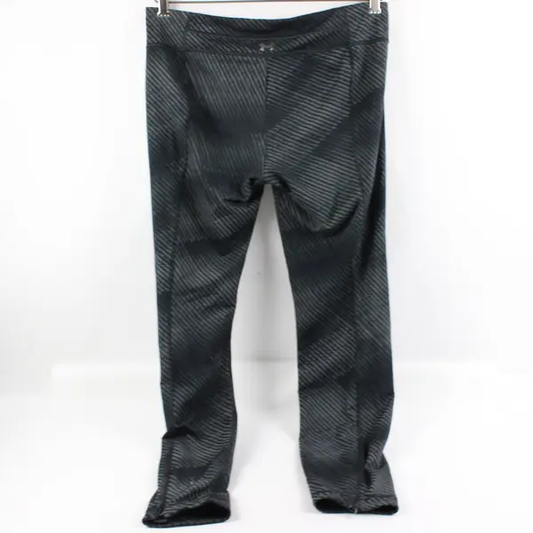 Under Armour Women's Large Gray Black Fitted Leggings
