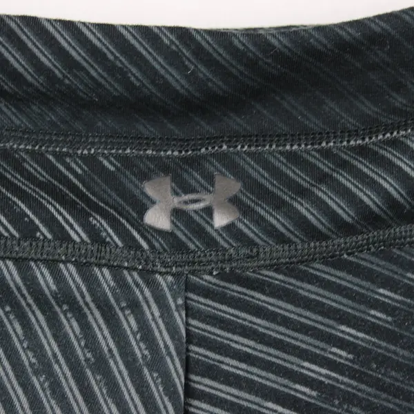Under Armour Women's Large Gray Black Fitted Leggings