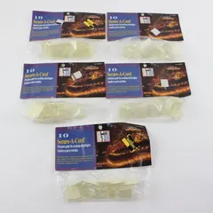 Lot of 5 Adams Party Lighters Secure-A-Cord Unopened 10/Pack 50pc 60011-3