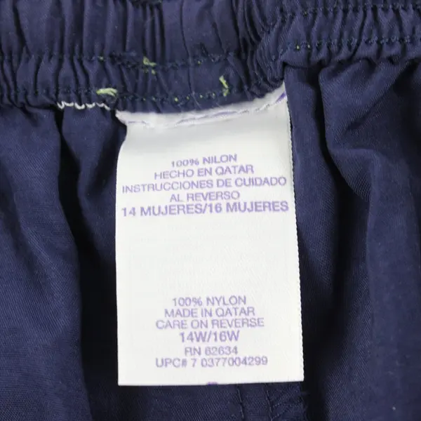 Extra Sportswear Women's Drawstring Shorts Navy Green Size 14/16