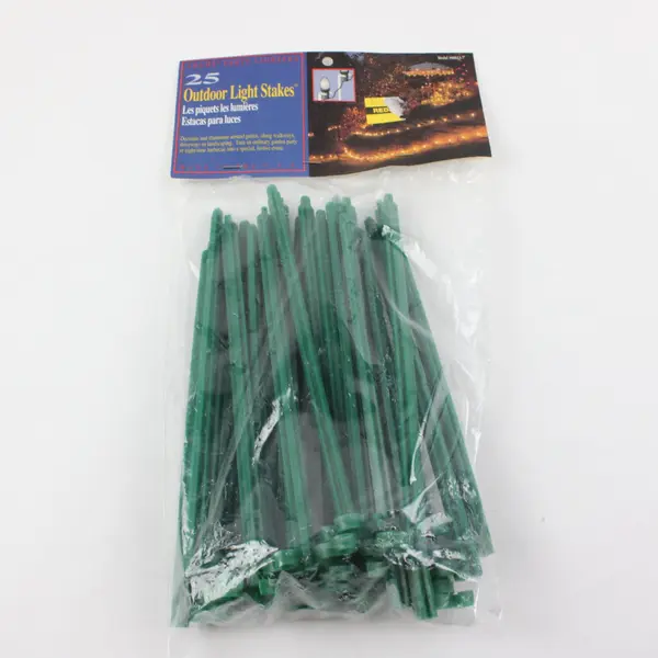 Adams Party Lighters PB-25LSAS 60013-7 25 Green Plastic Outdoor Light Stakes