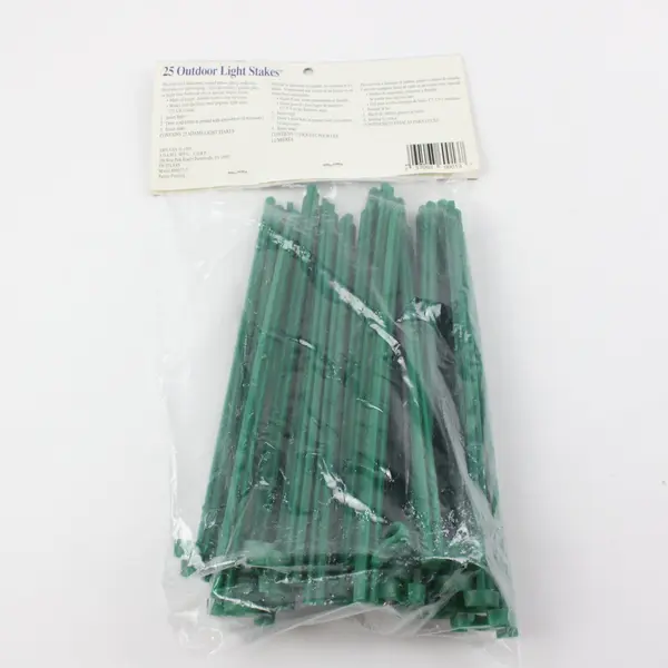 Adams Party Lighters PB-25LSAS 60013-7 25 Green Plastic Outdoor Light Stakes