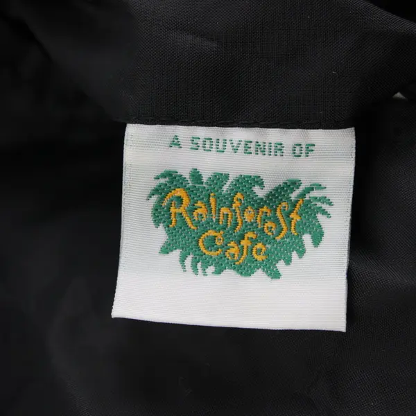 Rainforest Cafe Women's Large Reversible Leopard Print Cropped Jacket