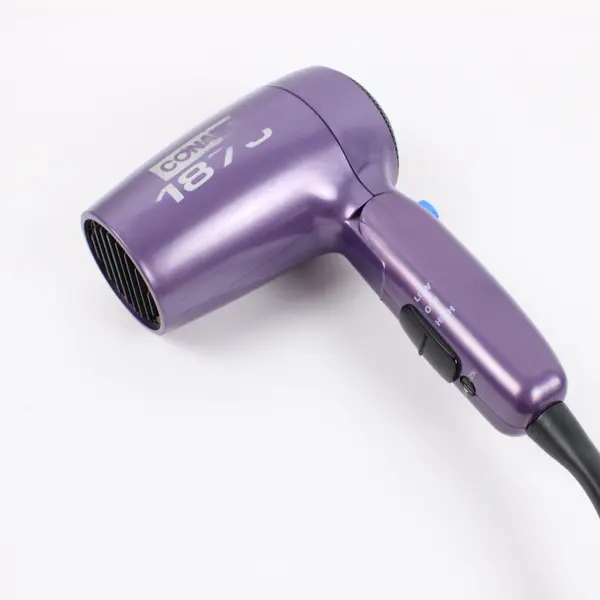 Conair 124LR Dual Voltage Folding Handle Hair Dryer 1875W Purple
