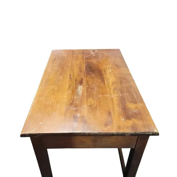 Vintage Wooden Writing Desk Table 1 Drawer Turned Legs Rustic - Local Pickup
