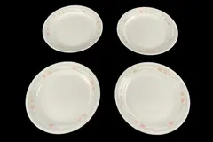 Corelle Peach Garland Bread Dessert Plates Set of 4 Discontinued Chip