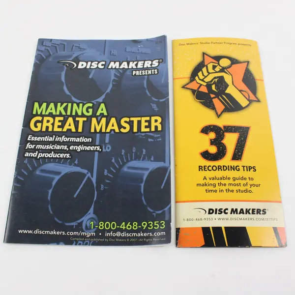 Making A Great Master Disc Makers 37 Recording Tips Guide Booklet
