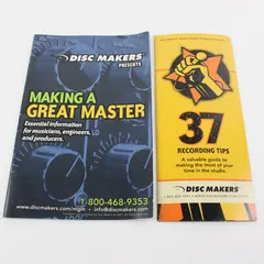 Making A Great Master Disc Makers 37 Recording Tips Guide Booklet