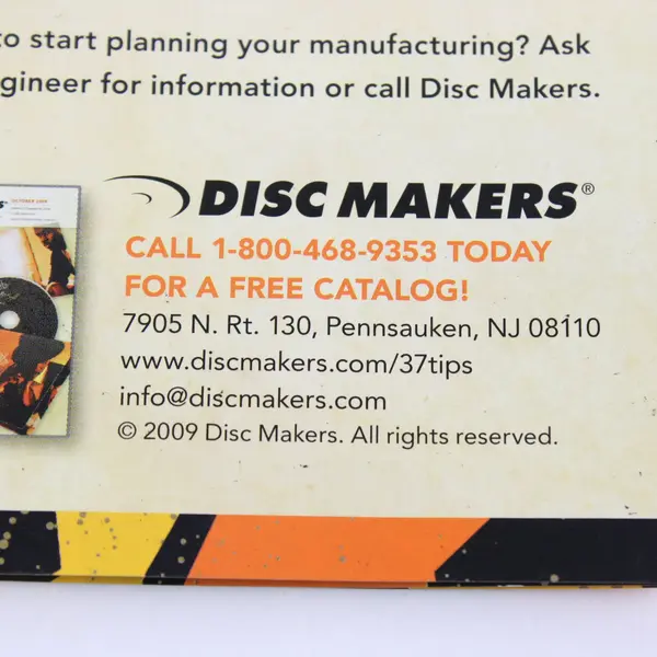 Making A Great Master Disc Makers 37 Recording Tips Guide Booklet