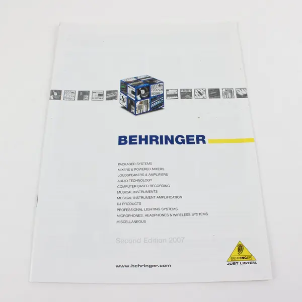 Behringer Packaged Systems Product Catalog Manual 2nd Edition 2007