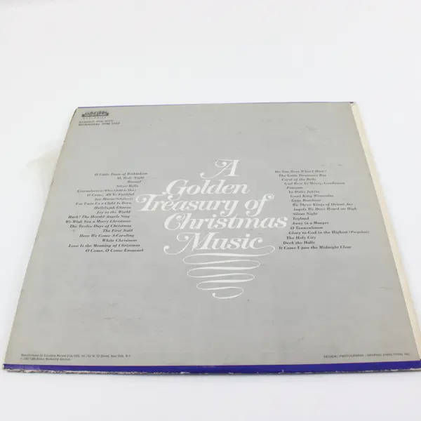 A Golden Treasury Christmas Music P2S 5170 Columbia Record Club 2 LP 12" 33 RPM