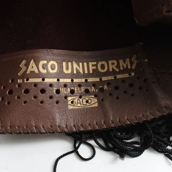 SACO UNIFORM AFIFI Shriners Felt Fez Hat Size 7 1/4 Maroon Red Tassel