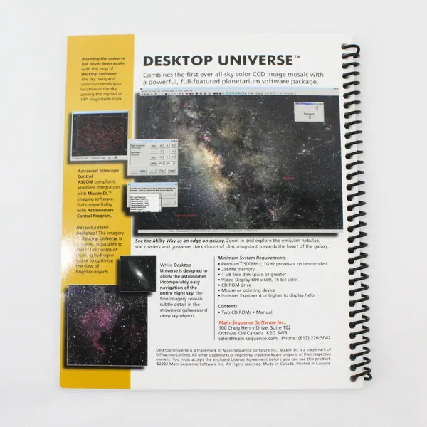 Main-Sequence Software Desktop Universe Revolutionary Planetarium 2002 V1.x 2CDs