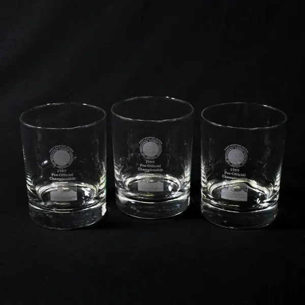  3 Idaho Falls Rocky Mountain Section PGA Championship Rocks Glasses 1989