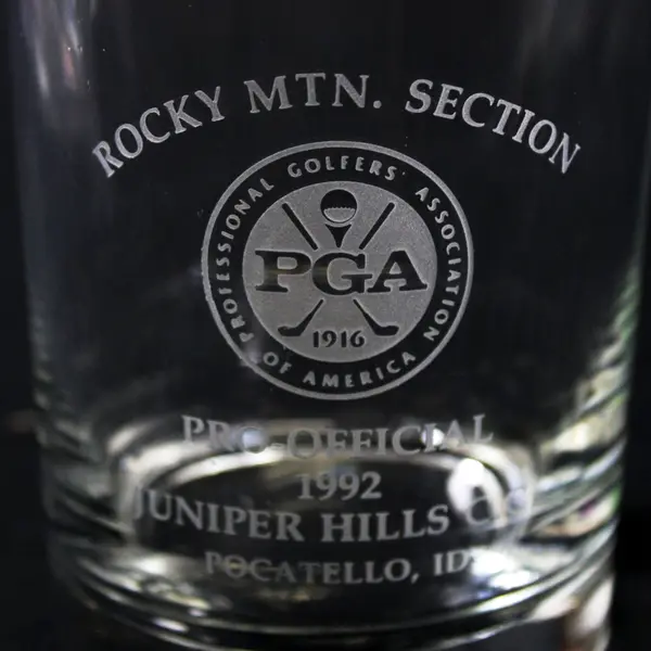 4 Juniper Hills C.C. Rocky Mountain Section PGA Championship Rocks Glasses 1992