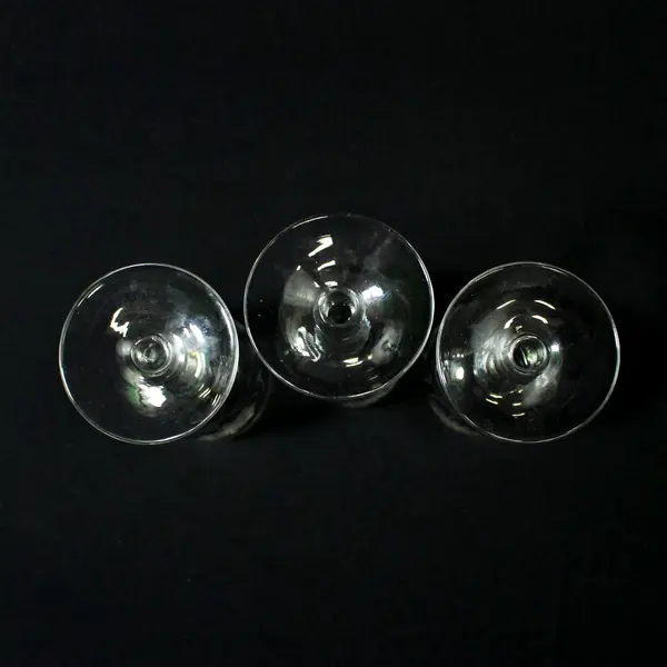 Set of 3 Etched Sunflower Sherry Or Cordials Glasses 4.5"