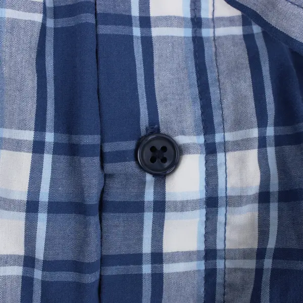 St. John's Bay Men's Large Blue White Plaid Pajama Pants