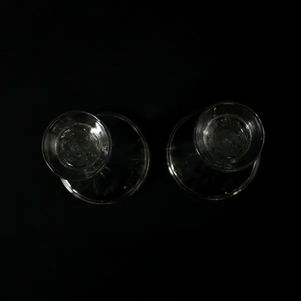 Set of 2 Indiana Glass 6" Clear Single Light Candlestick