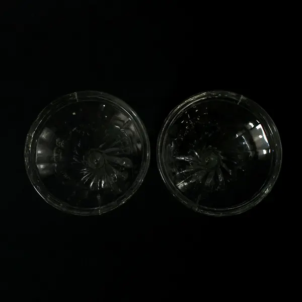 Set of 2 Indiana Glass 6" Clear Single Light Candlestick