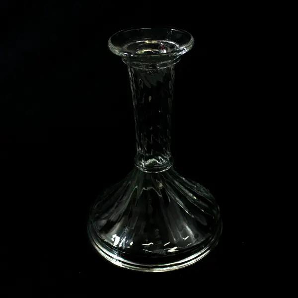 Set of 2 Indiana Glass 6" Clear Single Light Candlestick