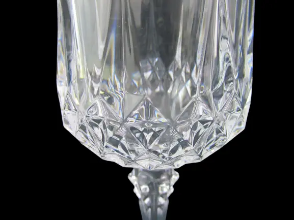 Set of 3 Cristal D'Arques-Durand Crystal Wine Glasses Longchamp Clear 6 Ounce