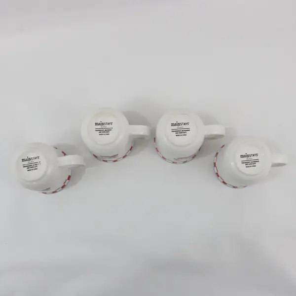 Set of 4 Mainstays Home Coffee Mugs Cherry Orchard