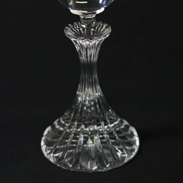 Mikasa Stratton Clear Glass Water Goblet Flared Bowl Decorative Foot