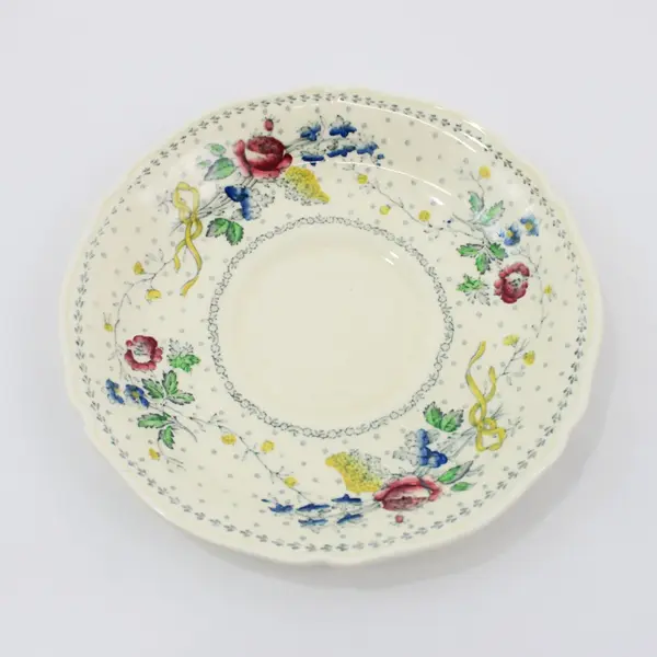 Crown Ducal Vale 5821 Set of 3 Cups Matching Saucers Floral 6pc