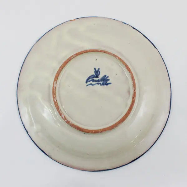 Puebla Pottery Plate Mexico Traditional Decorative Plate 9.25 Inch