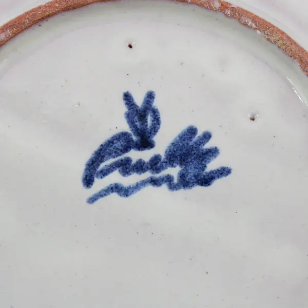 Puebla Pottery Plate Mexico Traditional Decorative Plate 9.25 Inch