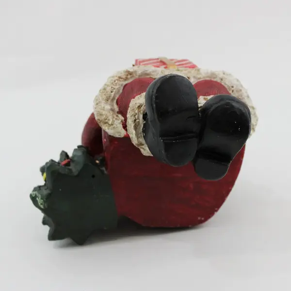 Santa Claus Holding Present Shelf Sitter Figurine Christmas Holiday Decor