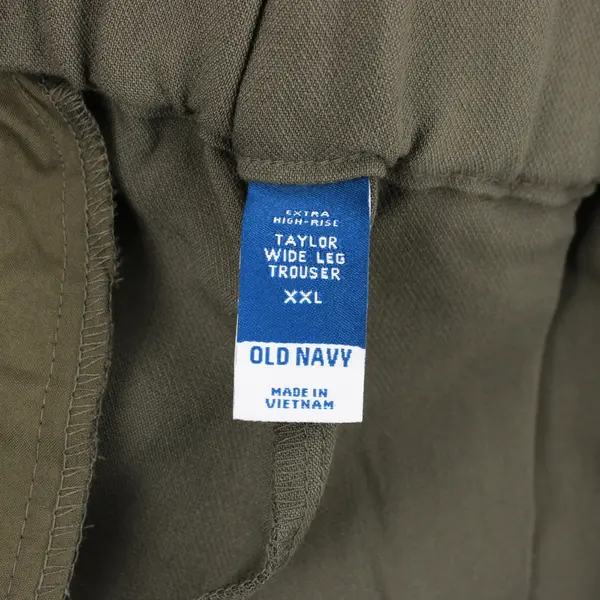Old Navy Taylor Extra High Rise Wide Leg Pants Olive Green XXL