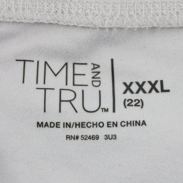 Time and Tru Women's White Capri Active Leggings XXXL(22)