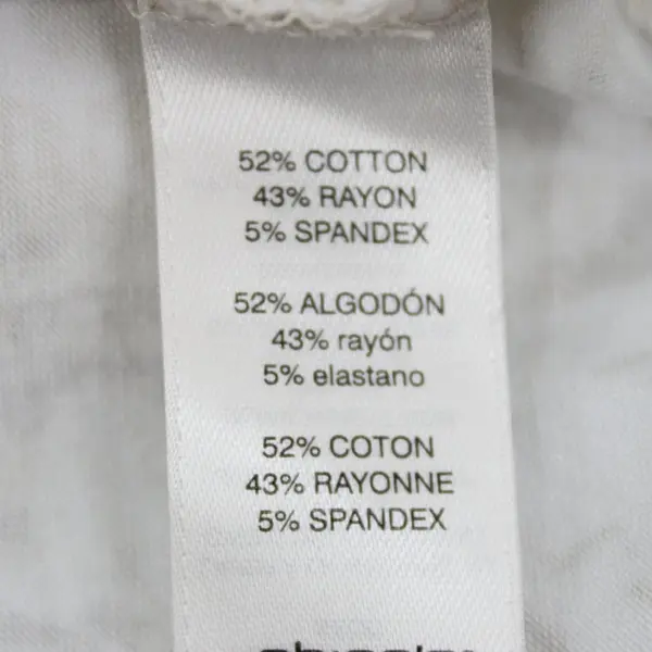 WEEKENDS by Chico's Women's Size 2 White Beige Leaf Stripe Knit Long Sleeve Top