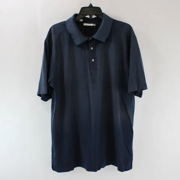 Cutter & Buck Men's Dark Blue Short Sleeve Polo Shirt Size L
