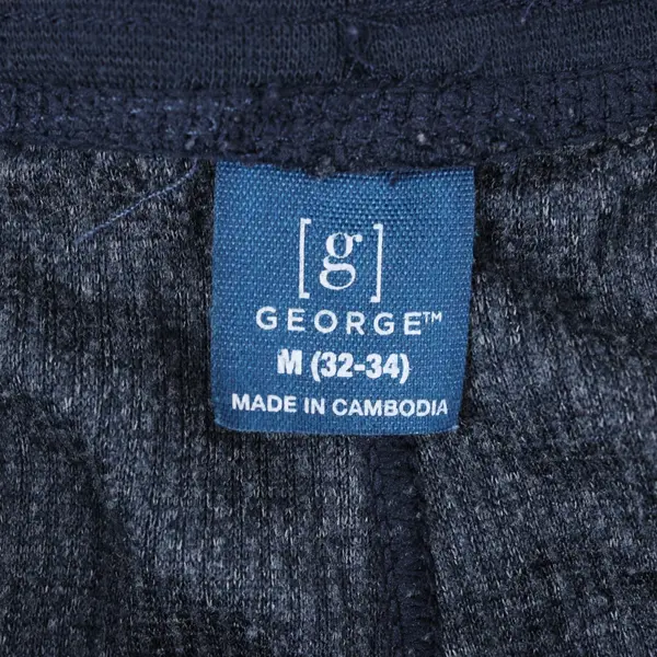 George Men's Navy Blue Pajama Pants Size Medium 32-34 Waist