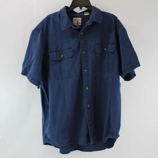 Red Head Brand Co. Men's 2XL Dark Blue Short Sleeve Button-Down Shirt