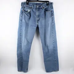 Levi's 505 Men's Distressed Medium Wash Straight Leg Jeans 36x30