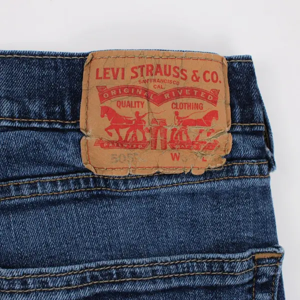 Levi's 505 Men's Straight Leg Jeans Medium Wash 36x30