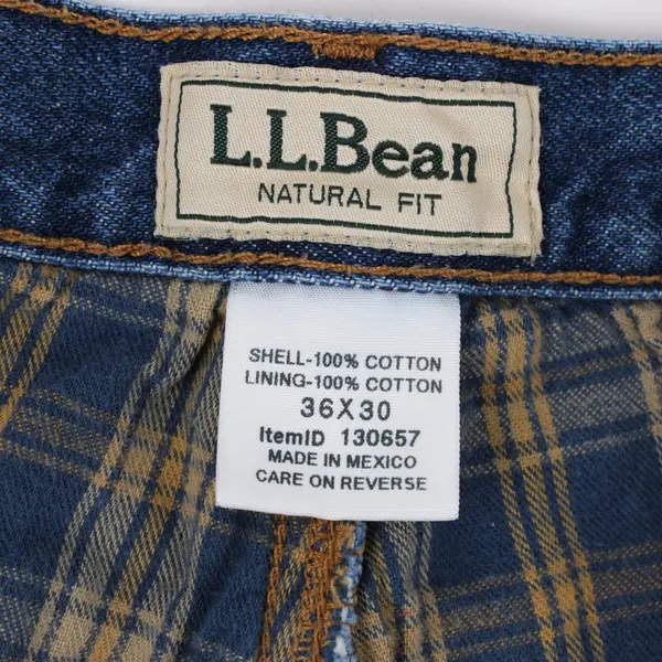 L.L. Bean Men's Natural Fit Jeans Medium Wash 36x30