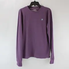 Aeropostale Women's Purple Waffle Knit Long Sleeve Sleep Top Size L